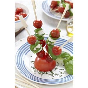 Tomaten-Basilikum Spieße