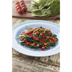 Spinat-Tomaten Salat