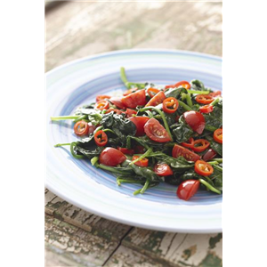 Spinat-Tomaten Salat