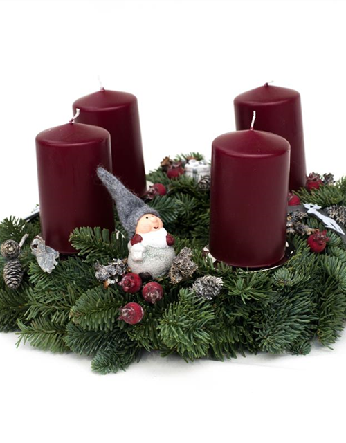 Adventskranz Wichtel