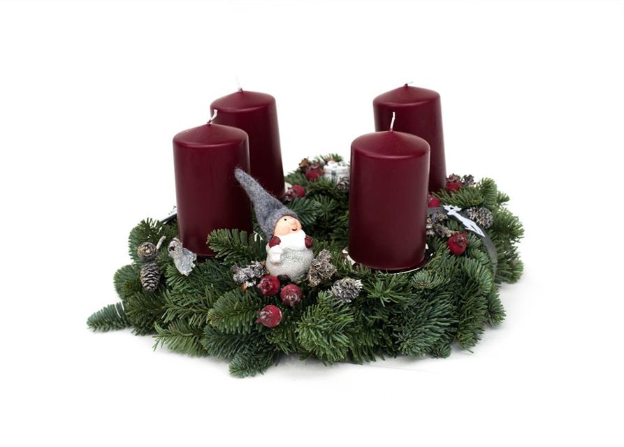 Adventskranz Wichtel