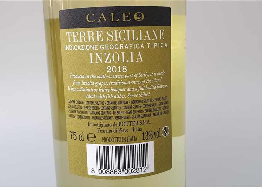 Inzolia Sicilia Caleo 0,75l