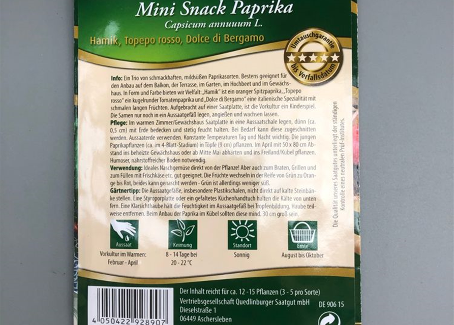 Paprika Mini Snack