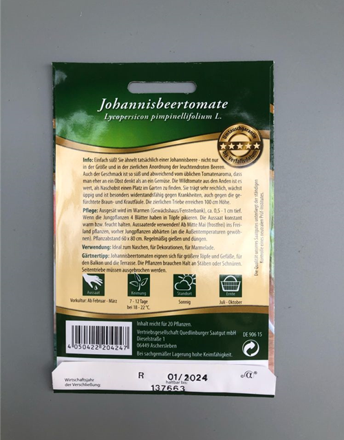 Johannisbeertomate rot