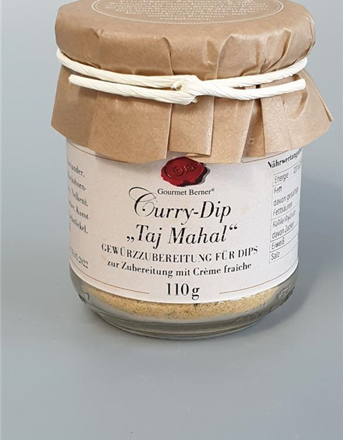 Curry Dip Thaj- Mahal"" im";110g Glas