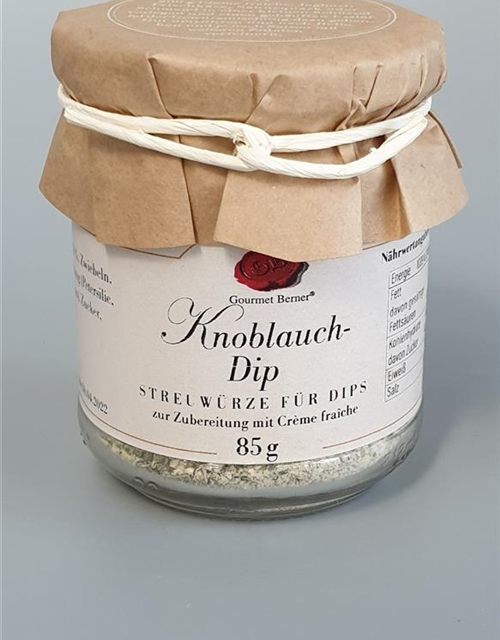 Knoblauch Dip im 85g Glas