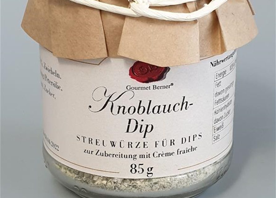 Knoblauch Dip im 85g Glas