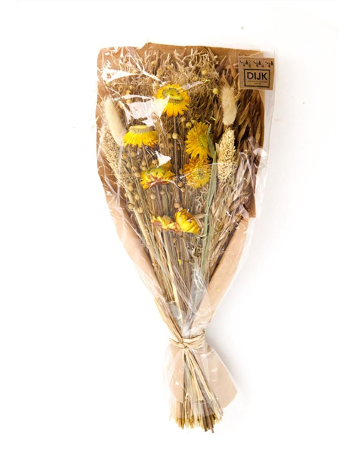 Dried flower bouquet 42-45cm Trockenblumen Yellow