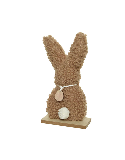 Hase Teddy auf Holz 6x12xH23,5cm