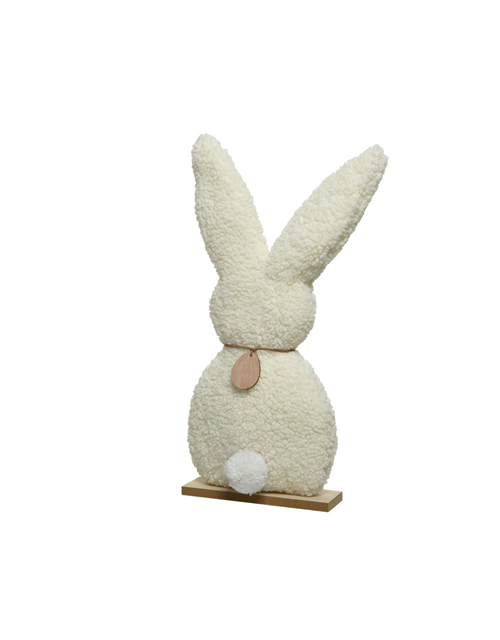 Hase Teddy auf Holz 6x22xH48cm