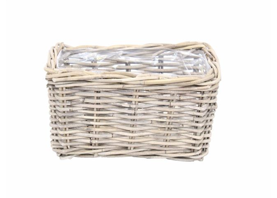 Pflanzkorb Rattan rechteckig B34xH18x17cm