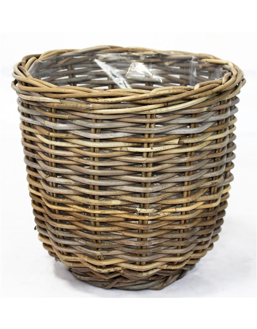 Pflanzkorb Rattan rund Ø35,5xH34,5cm