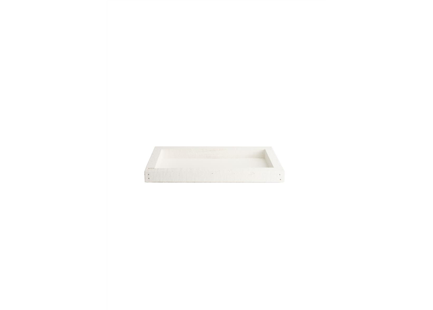 Wooden tray Dekotablett White-Wash 28x15x2.5cm