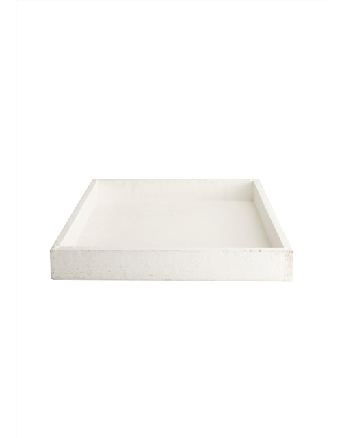 Wooden tray Dekotablett White-Wash 30x30x4cm