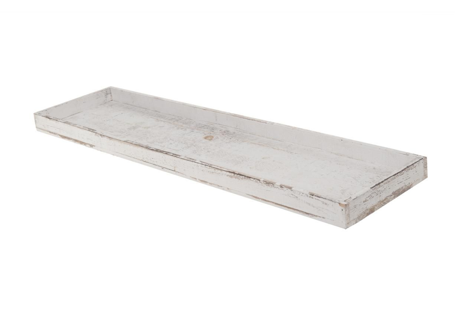 Dekotablett White-Wash 80x20x4cm