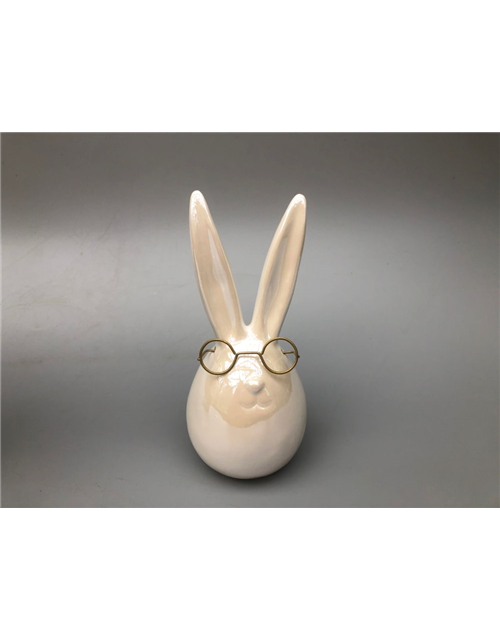 Hase modern mit Brille Ø10x10cm