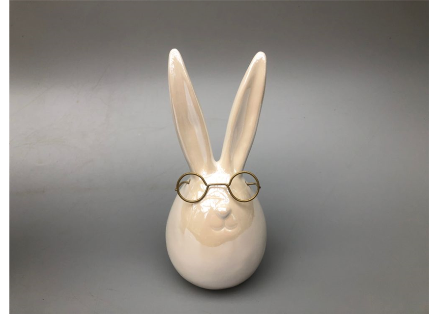 Hase modern mit Brille Ø10x10cm