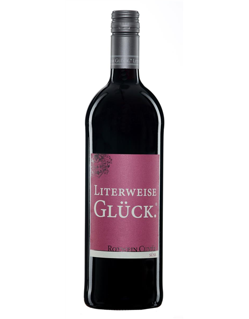 "Literweise GLÜCK" Rotwein Cuvee Süß 1l