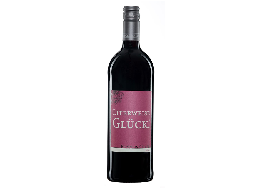 "Literweise GLÜCK" Rotwein Cuvee Süß 1l