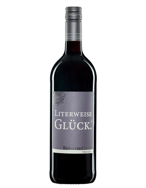 "Literweise GLÜCK" Rotwein Cuvee trocken 1l