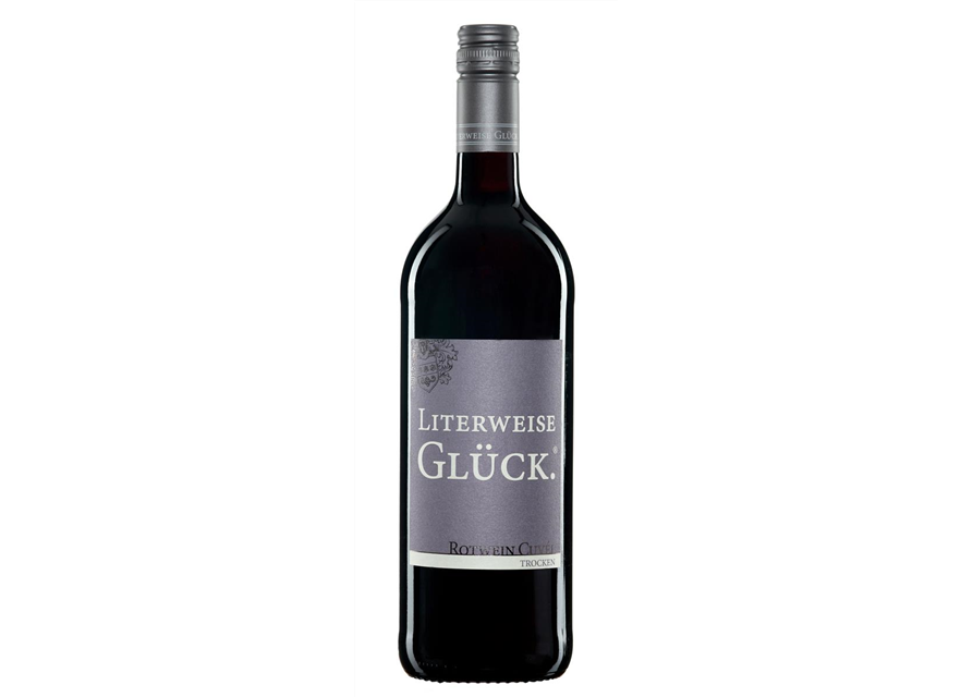 "Literweise GLÜCK" Rotwein Cuvee trocken 1l